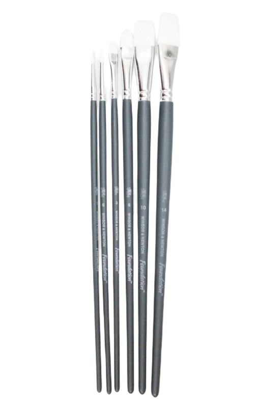 Acrylic Brush Pack 08 With Long Handle 2