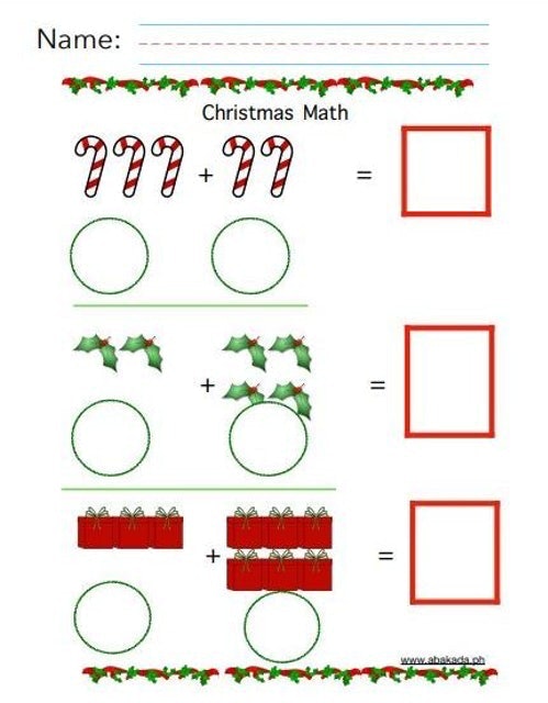 Holiday Worksheets 2