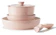 Redchef Removable Handle Series Pink Ceramic Cookware Set 1