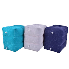 Portable Inflatable Travel Footrest Pillow Foot Rest(No pump)