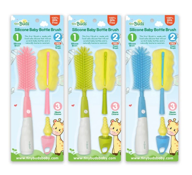 Non-Scratch Silicone Baby Bottle Brush 2