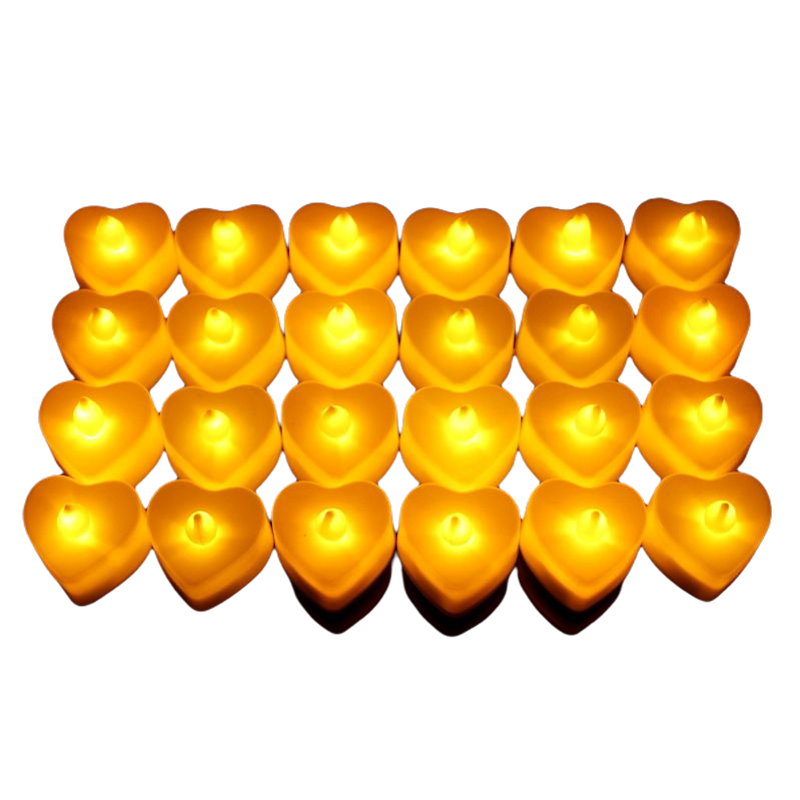 Heart-Shaped Flameless Candles 3