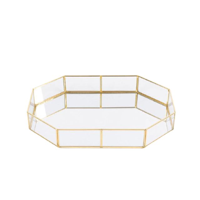 Glass Gold Tray 1