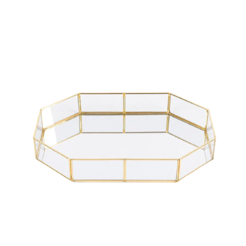 Glass Gold Tray 1