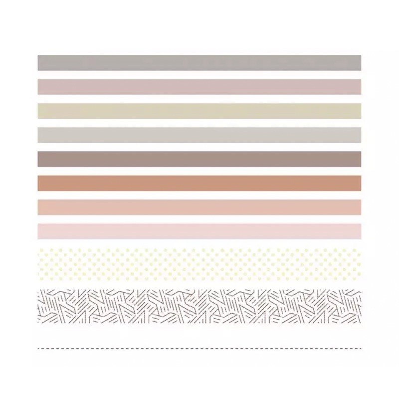 10 Rolls/Set Elegant Swatches Washi Tape 12