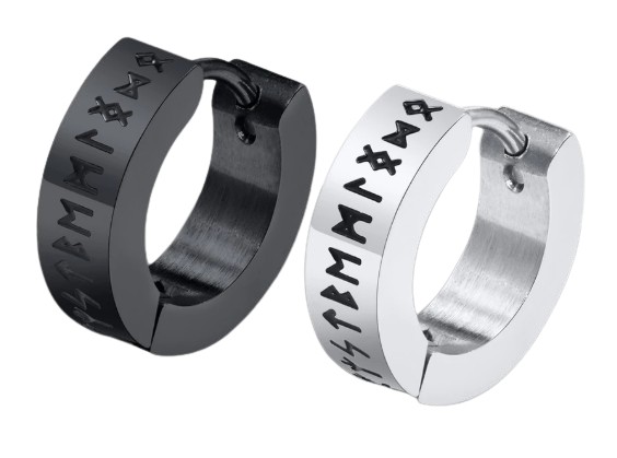 MG Viking Rune Earrings For Men	  1