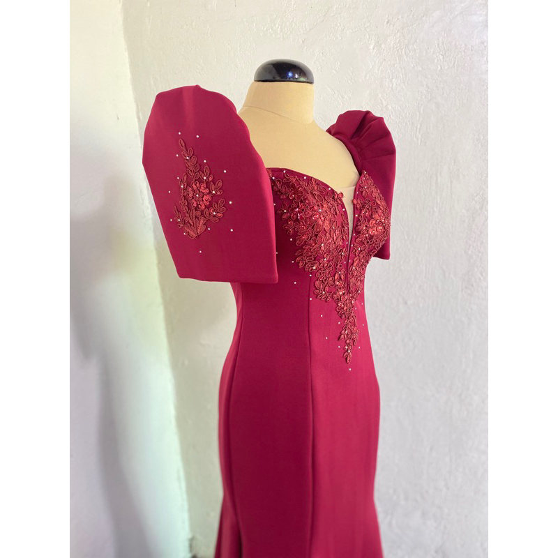 Filipiniana Serpentina Long Gown	 2