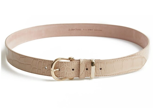 Croco Leather Belt 1