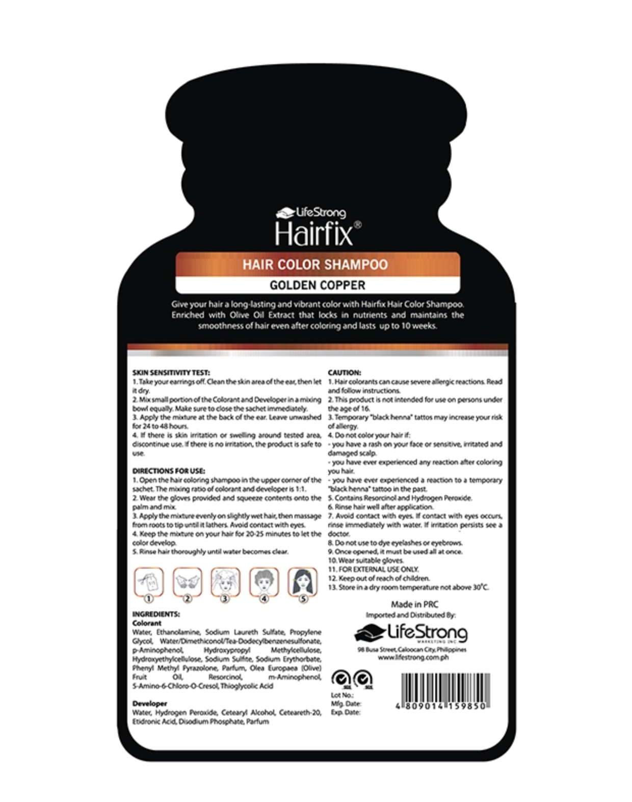 Golden Copper Hair Color Shampoo 2