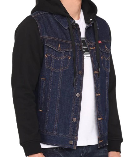 Men's Moto Fit Chambray Jacket	  1