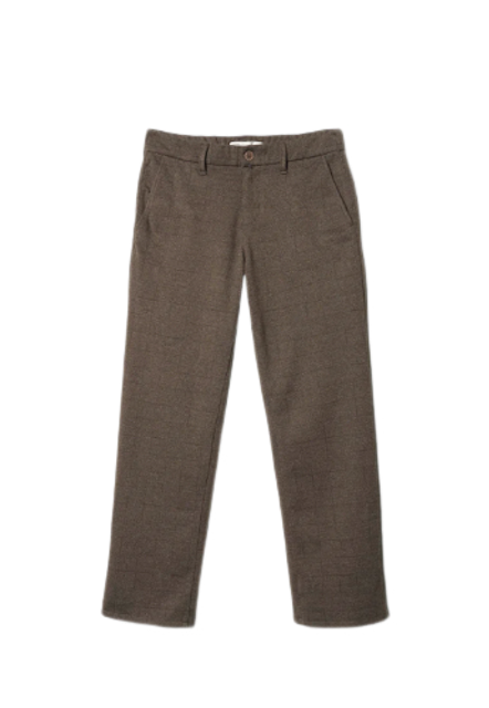 Dress Code Plaid Straight Fit Trousers 1