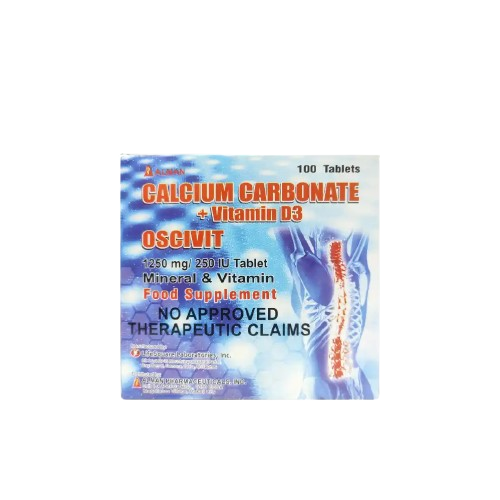 Calcium Carbonate + Vitamin D3 l 100 Tablets 1