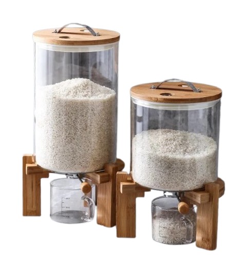 Borosilicate Glass Rice Dispenser	  2