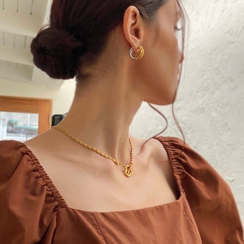 Contrast Chunky Hoops 3