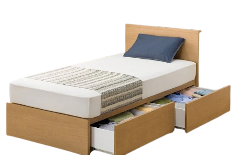 NS-002 Bed Frame 180 × 188 LBR, 3 Box-S 1