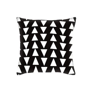 Black and White Throw Pillow Case 4