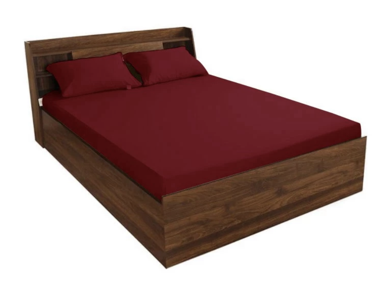 Plain Cotton 3-In-1 Single Size Bed Sheet 1