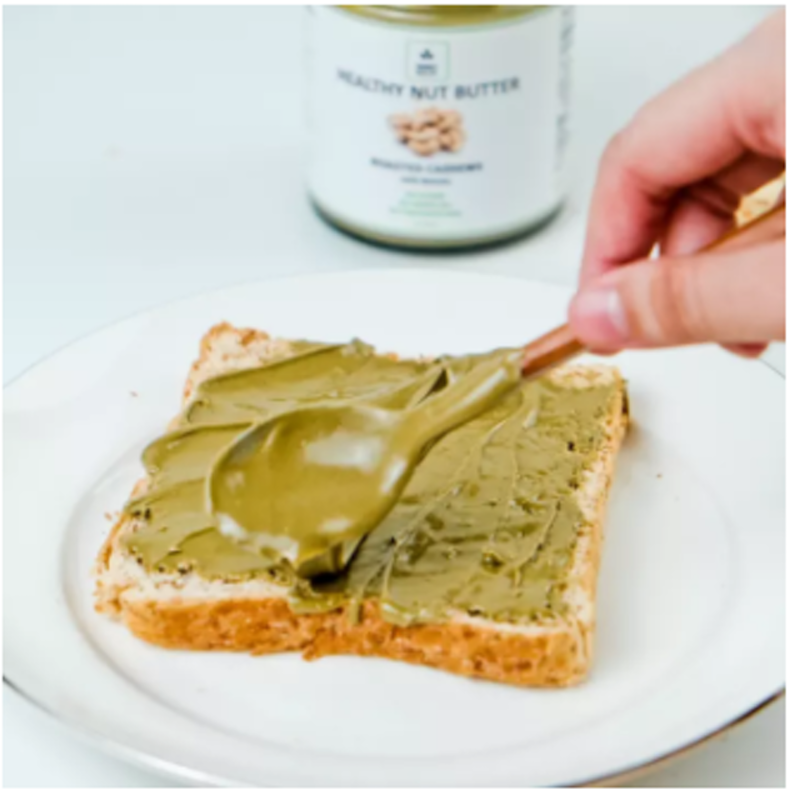 Healthy Nut Butter - Roasted Cashews with Matcha 3