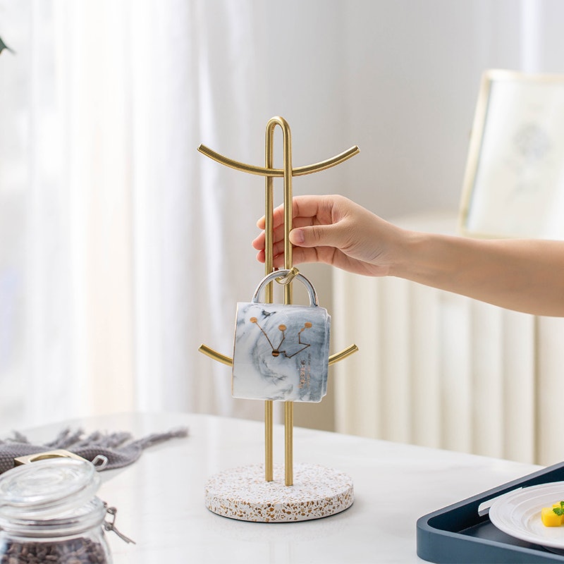 Metal Mug Holder With 6 Hooks 3