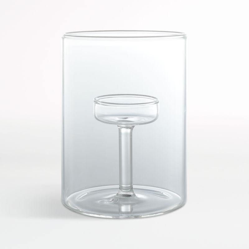 Elsa Medium Glass Tealight Candle Holder 2