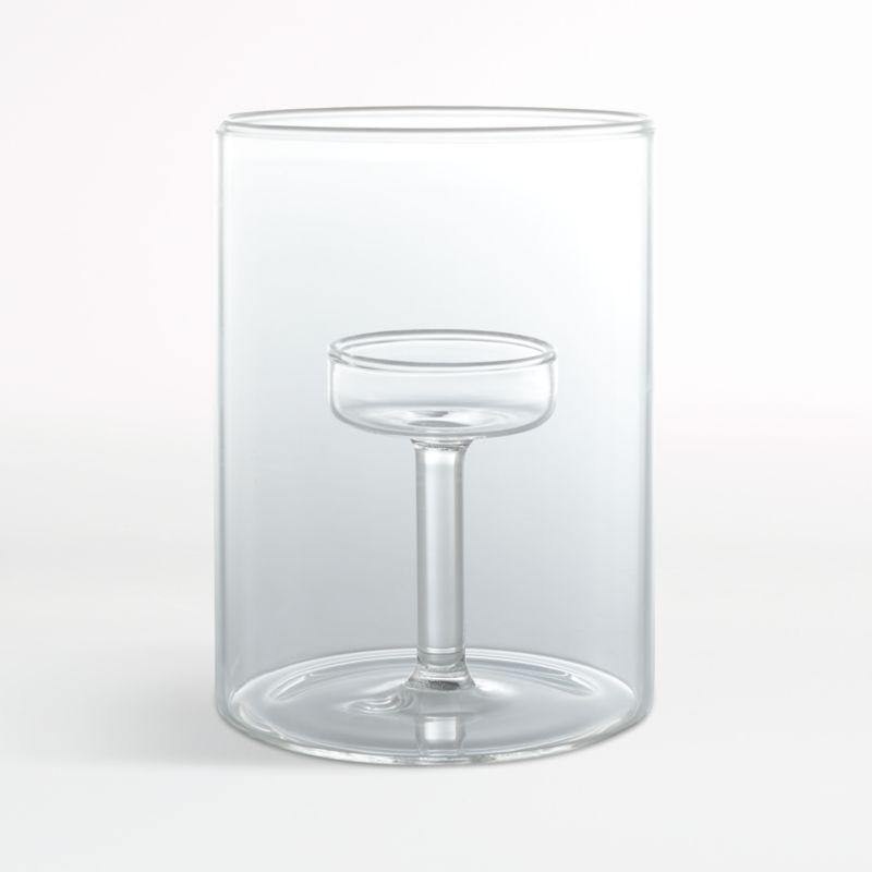 Elsa Medium Glass Tealight Candle Holder 2
