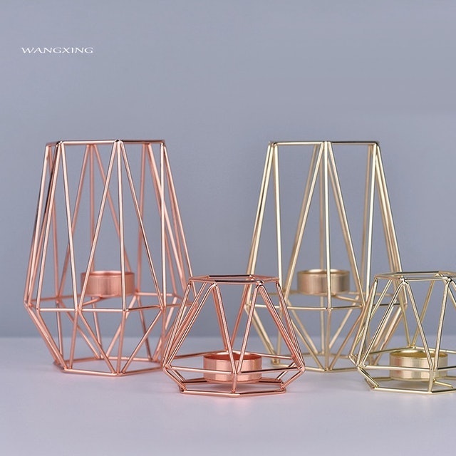 Nordic-Style Geometric Candle Holder  3