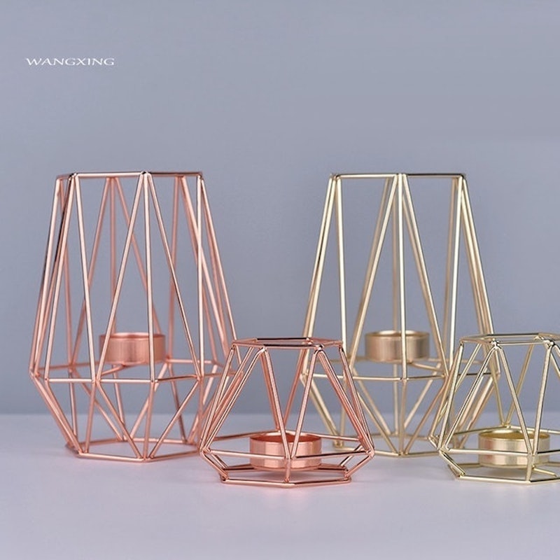 Nordic-Style Geometric Candle Holder 3