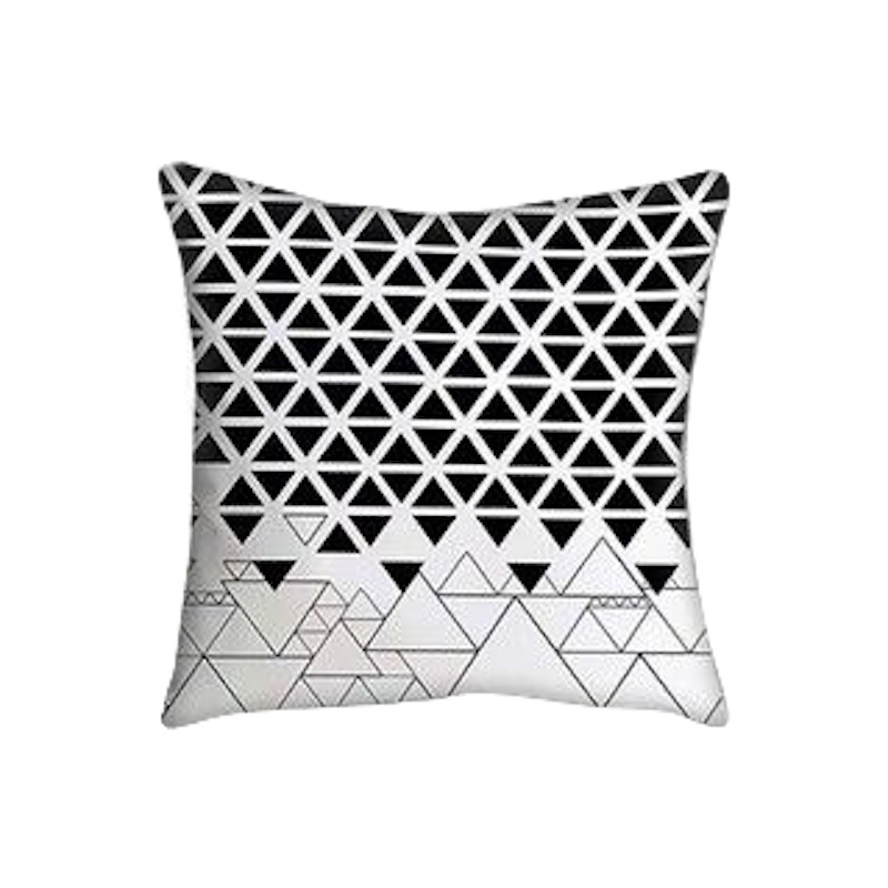 Black and White Throw Pillow Case 6