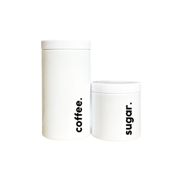 Minimalist White Condiment Jar  1