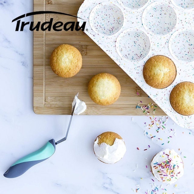White Confetti Mini Muffin Pan  3