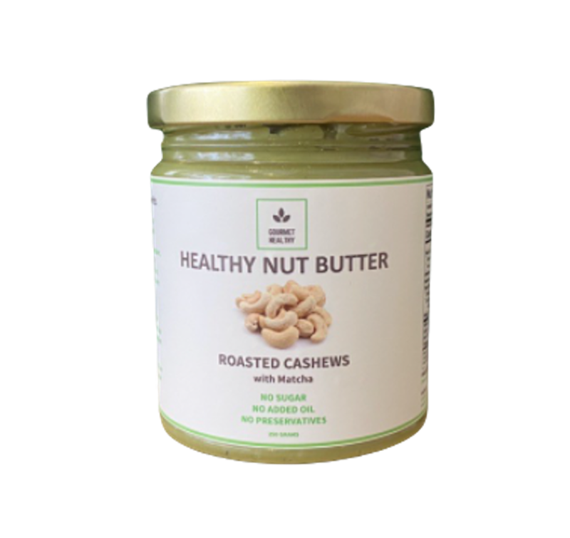 Healthy Nut Butter - Roasted Cashews with Matcha 1