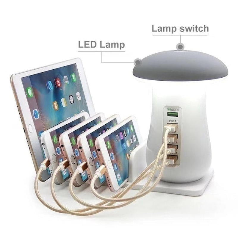 Mushroom LED Light USB Hub 3