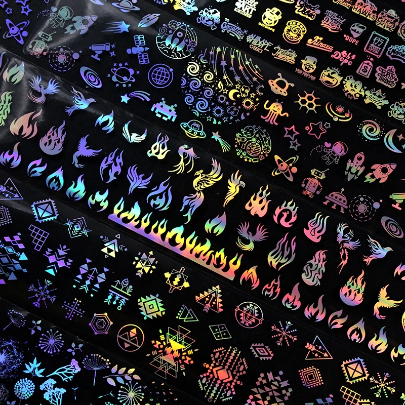 Holographic Water Transfer Nail Decal 7