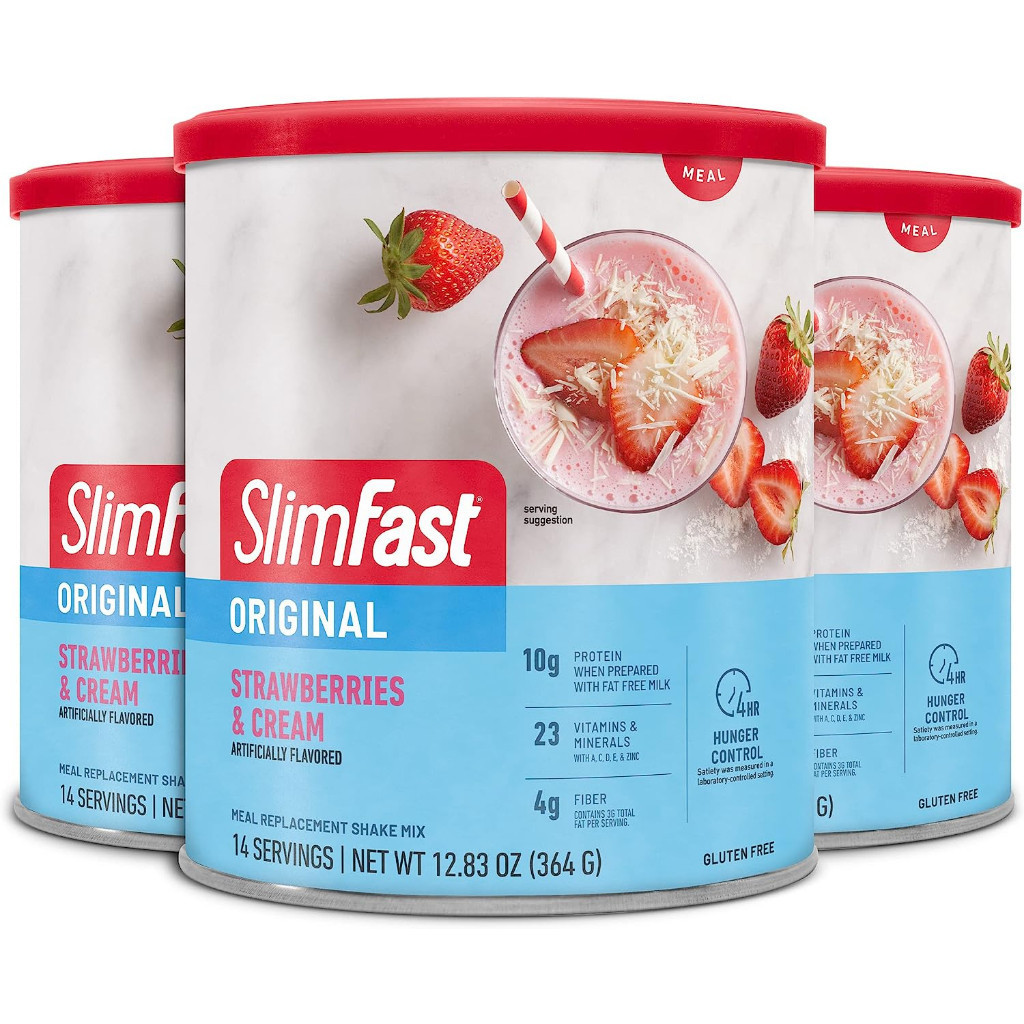 Original Strawberries & Cream Meal Replacement Shake Mix 3