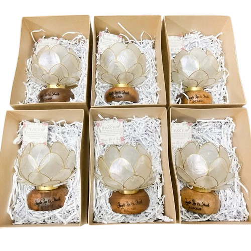 Capiz Lotus Lamp 1
