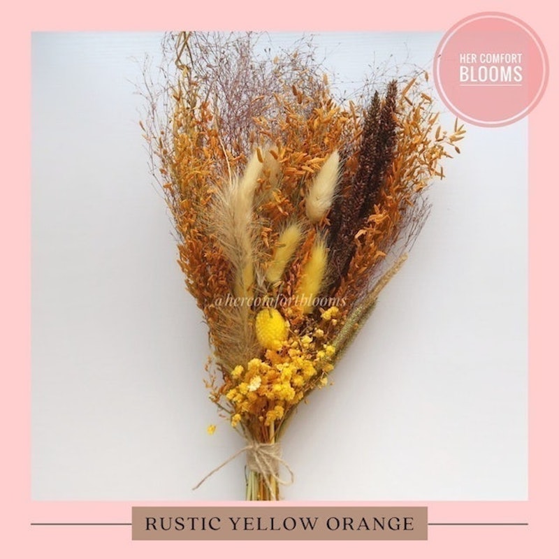 Dried Flowers: Rustic Colored Theme 1