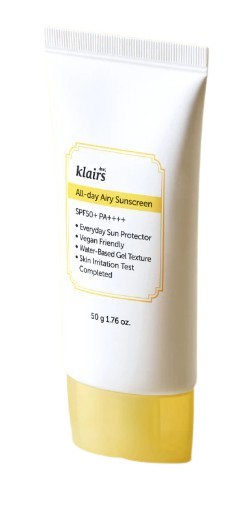 Non-sticky, Non-greasy Sunscreen All Day Cover Airy Sunscreen 50g SPF 50+ PA++++	 1