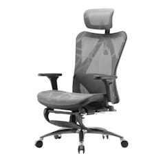 Ergonomic Chair with Built-in Footrest