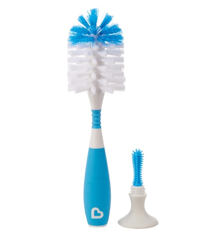 OXO Tot Bottle Brush with Nipple Cleaner and Stand in Teal New Damaged  Package