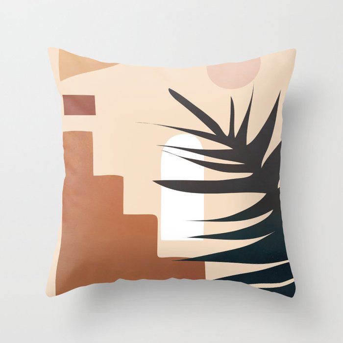 Nordic Floral Printed Throw Pillow Case 2