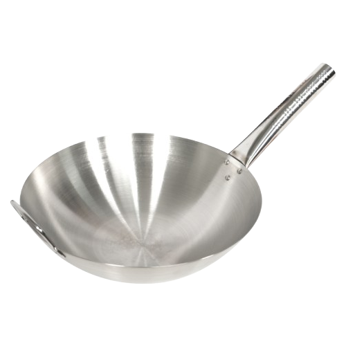 34cm Stainless Steel Wok 1