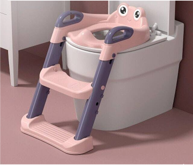 Folding Baby Potty Seat With Step Stool Ladder 2