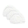 Tiny Tummies 3-Piece White Bonnet Cap Set 1