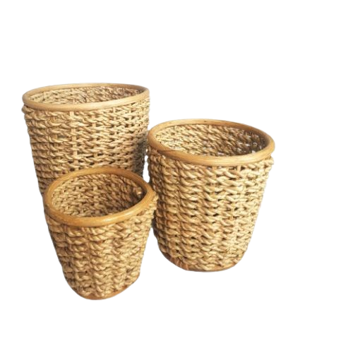 Abe Buri Rattan Basket Planter 3