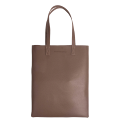 Daily Vegan Leather Portrait Tote Bag