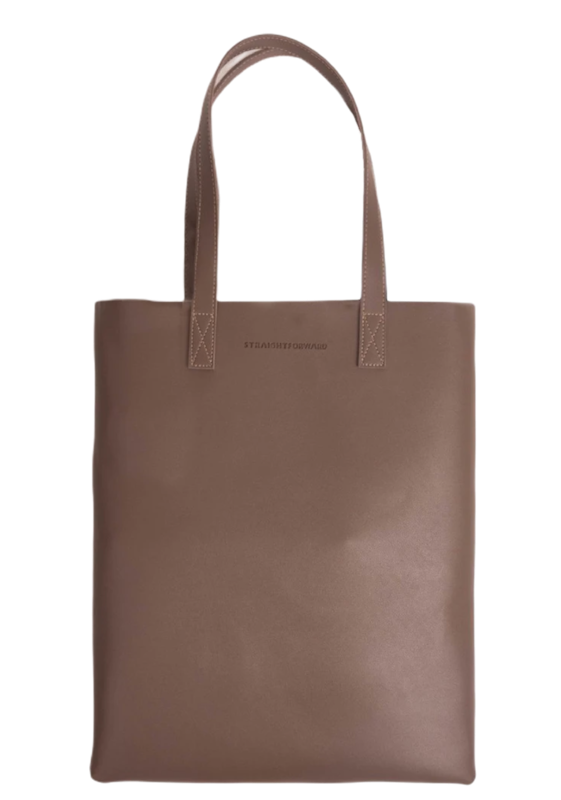 Daily Vegan Leather Portrait Tote Bag 1