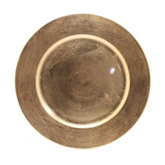 4 piece Charger Plate Plain Gold