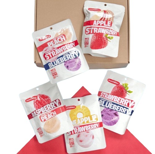 Apple Strawberry Yogurt Sphere Fruit Crunch 20g	  3