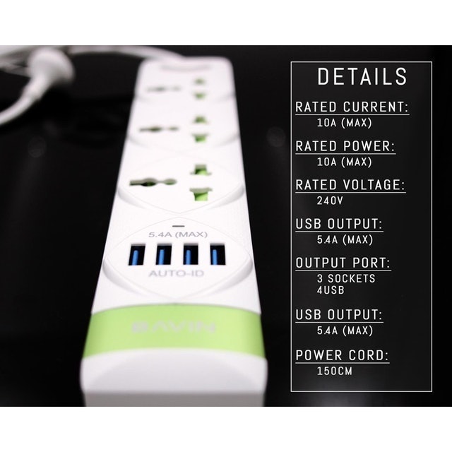 Universal 5.4A 4 Port Charging Hub 4