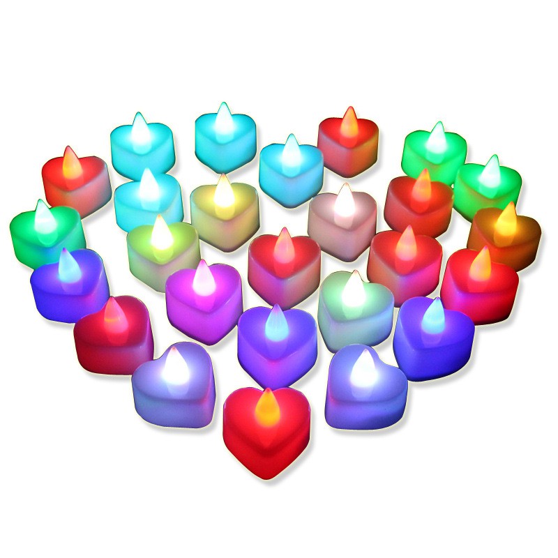 Heart-Shaped Flameless Candles 1